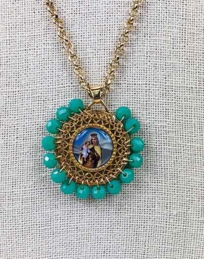 Virgen del Carmen Medallion